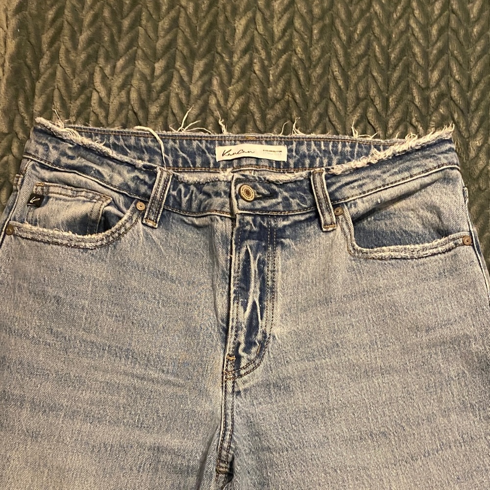 KanCan Light Blue mid-Rise wide leg Jeans